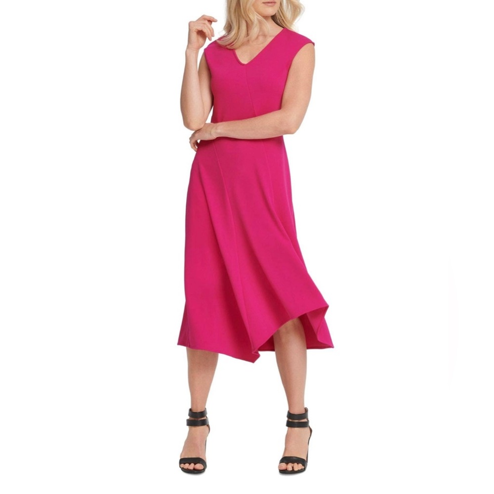 DKNY Fit & Flare MIDI Dress